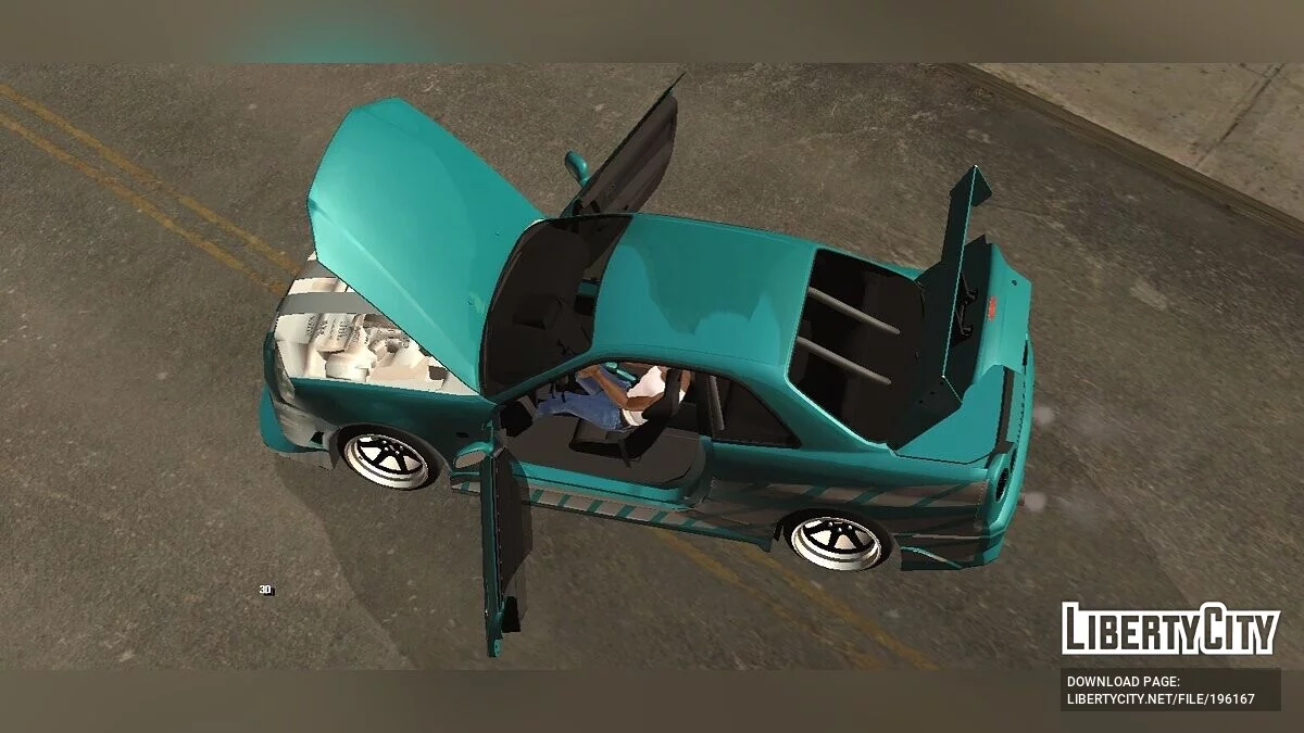 Nissan R34 V1 (hanya DFF) / GTA San Andreas (iOS, Android)