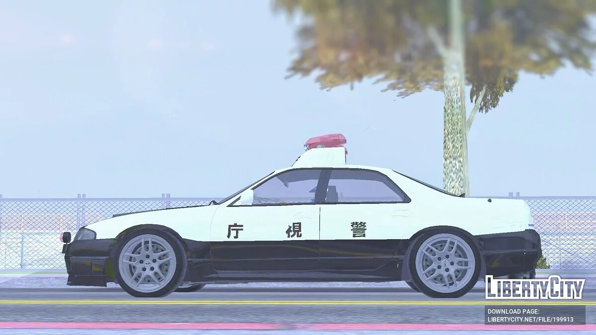 Nissan Skyline R33 - Policía Japonesa (SOLO DFF) / GTA San Andreas (iOS, Android)