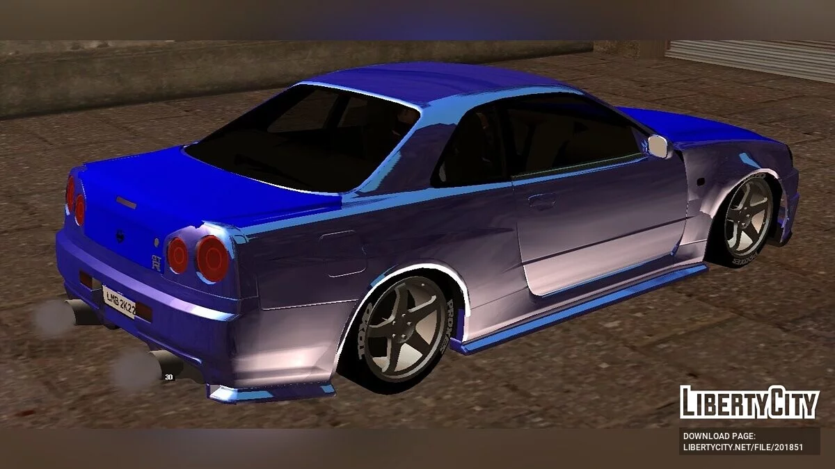 Nissan GT-R R34 (apenas DFF) / GTA San Andreas (iOS, Android)