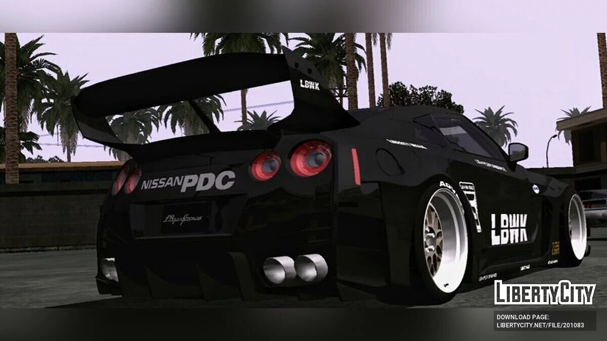 نيسان GTR35 Silhouette LBwalk (DFF فقط) / GTA سان أندرياس (iOS، أندرويد)