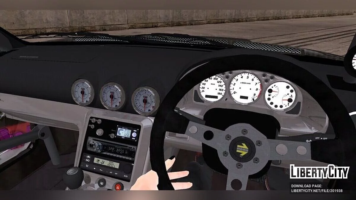 Nissan Silvia S15 Itasha with drift settings / GTA San Andreas (iOS, Android)