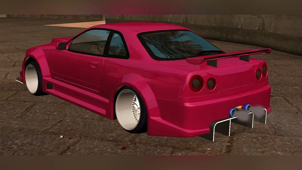 Carroceria Hycade do Nissan GT-R34 (apenas DFF) + sons personalizados / GTA San Andreas (iOS, Android)