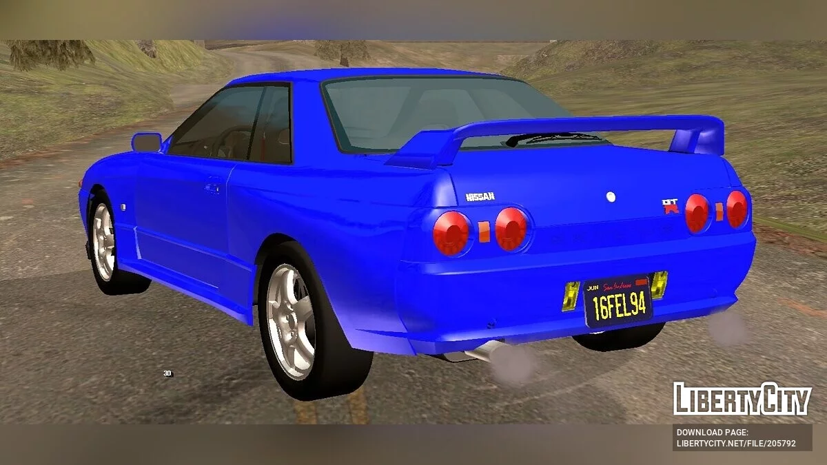 Nissan Skyline GT-R (R32) '89 (Only DFF) / GTA San Andreas (iOS, Android)