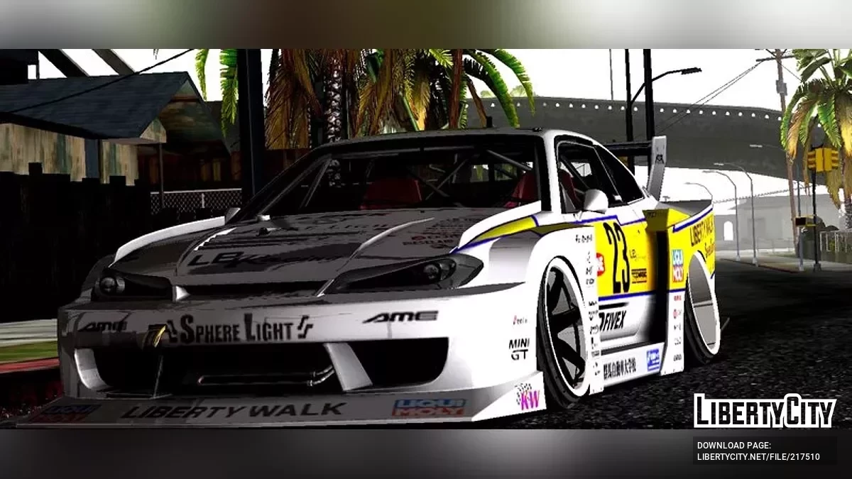 نيسان S15 سيلويت مخصص / GTA سان أندرياس (iOS، أندرويد)