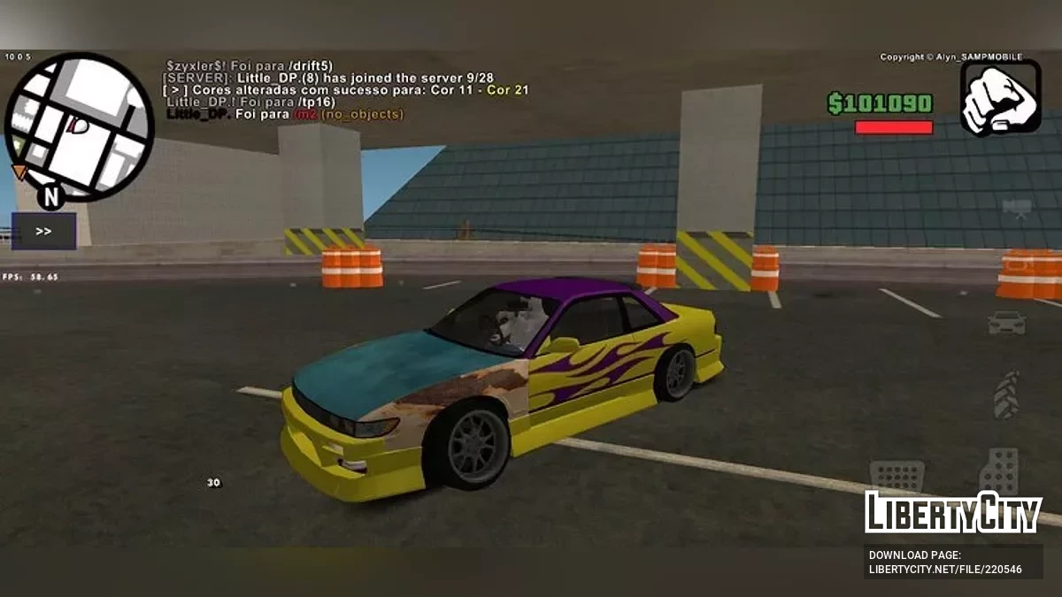 Nissan Silvia S13 Uras Tipi / GTA San Andreas (iOS, Android)