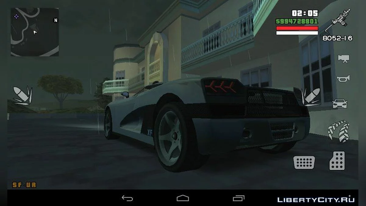 Entity XF з GTA 5 / GTA San Andreas (iOS, Android)