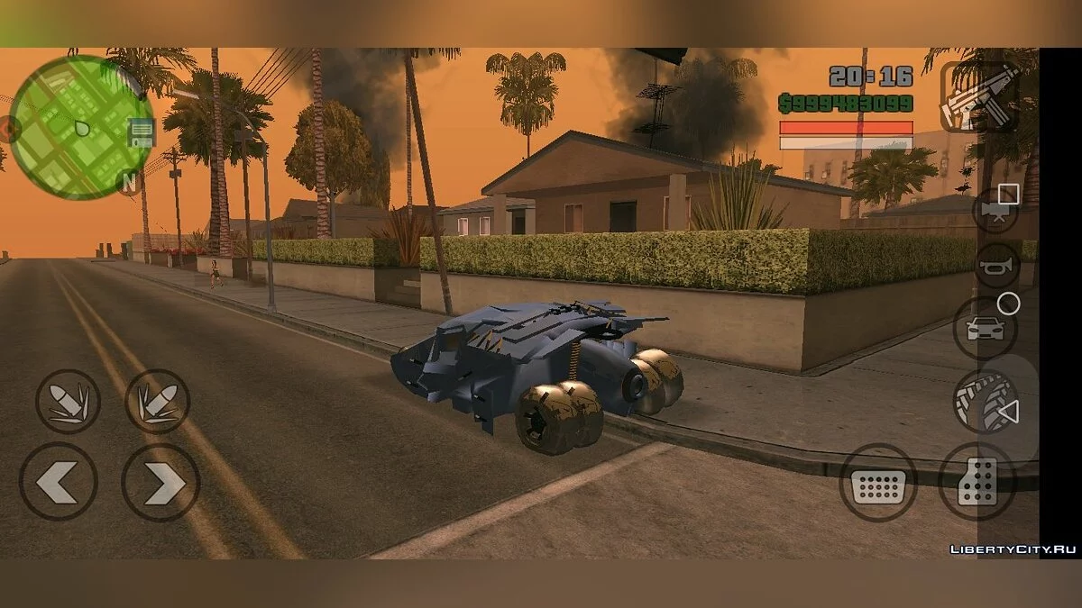 Tumbler Batman only DFF for Mobile / GTA San Andreas (iOS, Android)