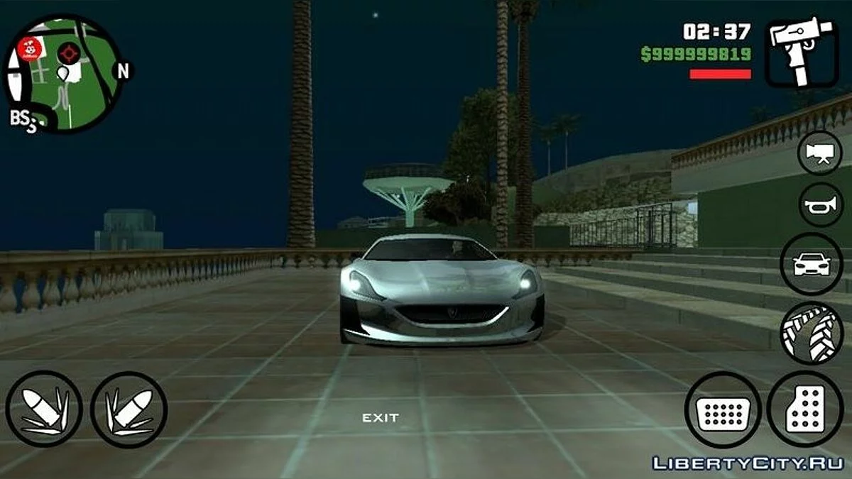 Croatian Rimac Concept One / GTA San Andreas (iOS, Android)