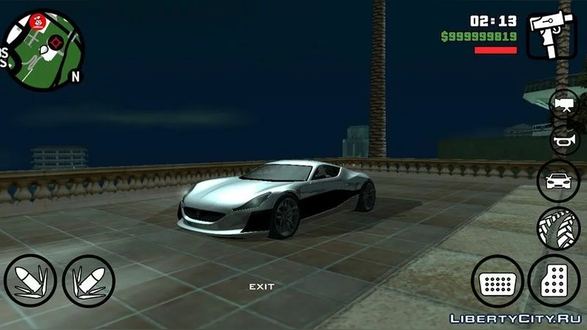 Croatian Rimac Concept One / GTA San Andreas (iOS, Android)