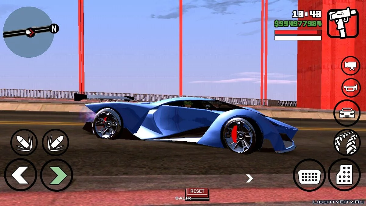 Grotti X80 Proto from GTA 5 (DFF only) / GTA San Andreas (iOS, Android)