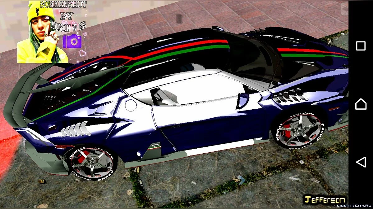 Italdesing Zerouno 19 (仅 DFF) / GTA San Andreas (iOS, Android)