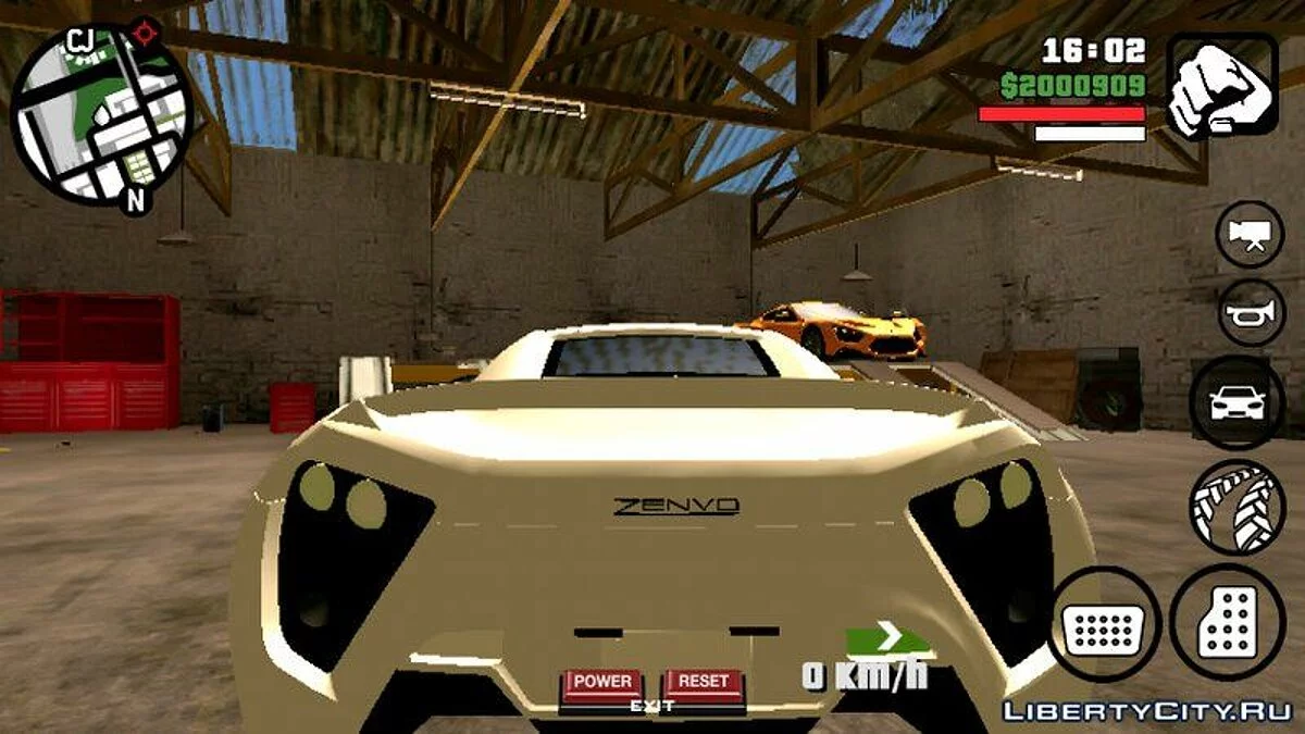 Zenvo ST1 (тільки DFF) / GTA San Andreas (iOS, Android)