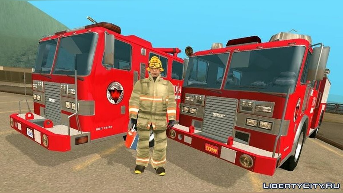 GTA San Andreas online Rp Fire Truck