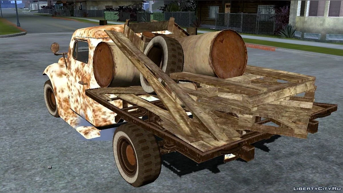 Koleksi kendaraan berkarat gaya GTA 5 / GTA San Andreas (iOS, Android)