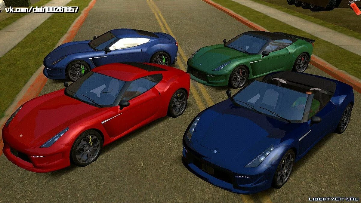 Grotti Carbonizzare de GTA5 (apenas DFF) / GTA San Andreas (iOS, Android)