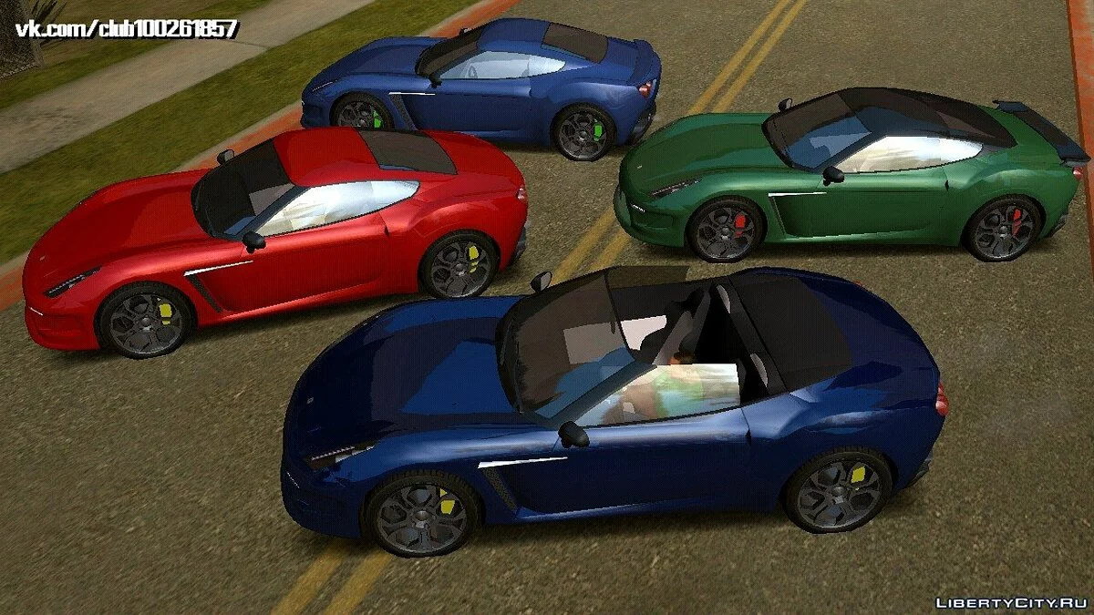 Grotti Carbonizzare de GTA5 (apenas DFF) / GTA San Andreas (iOS, Android)