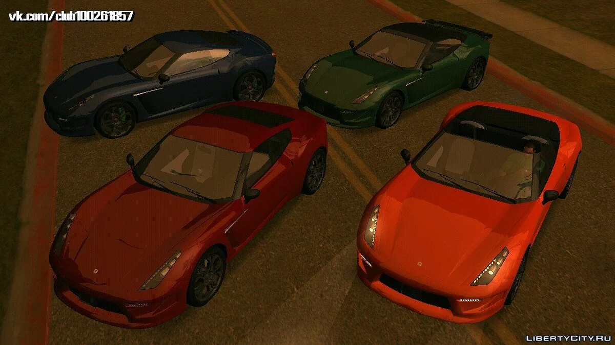 Grotti Carbonizzare de GTA5 (apenas DFF) / GTA San Andreas (iOS, Android)
