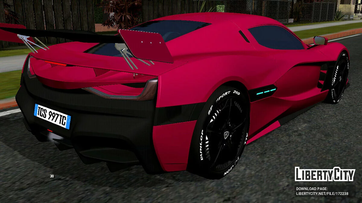 Rimac Concept Two 2019 (solo DFF) / GTA San Andreas (iOS, Android)