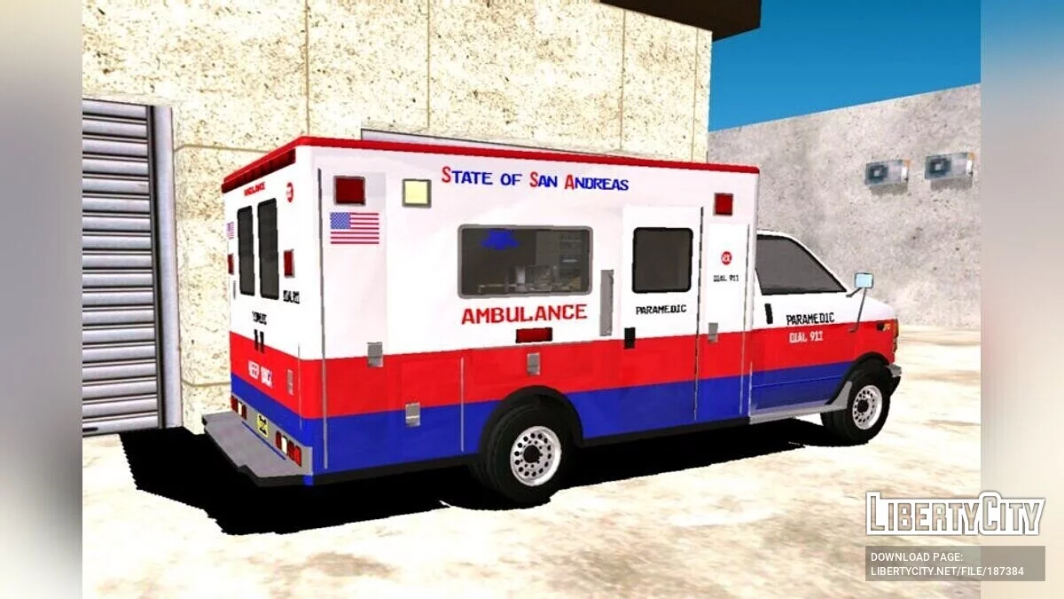 Brute Ambulance (hanya DFF) / GTA San Andreas (iOS, Android)