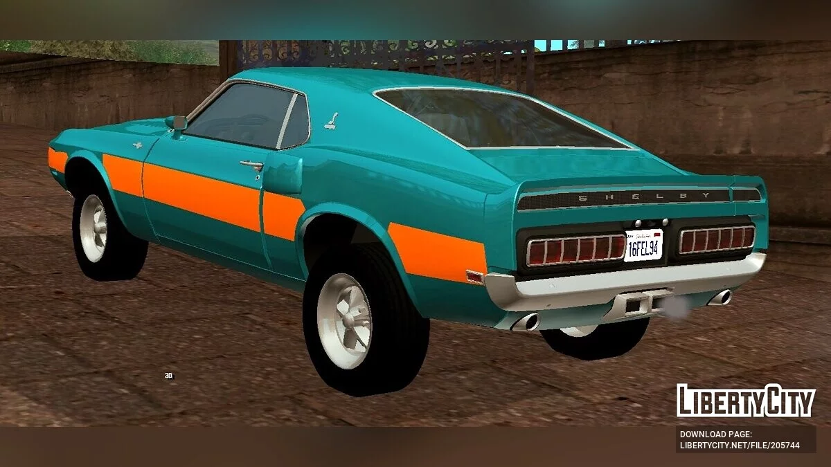 Shelby GT500 Cobra Jet '69 (Apenas DFF) / GTA San Andreas (iOS, Android)