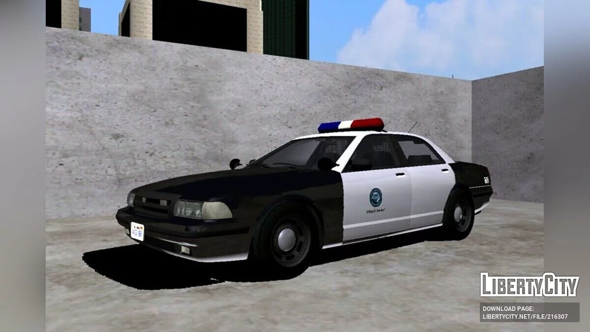 Vapid Police Cruiser (Stanier LE) - hanya DFF / GTA San Andreas (iOS, Android)