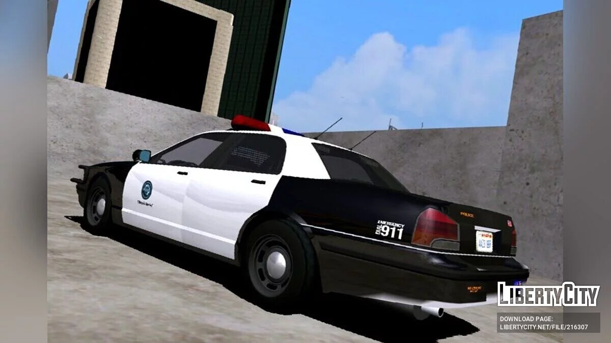 Vapid Police Cruiser (Stanier LE) - hanya DFF / GTA San Andreas (iOS, Android)