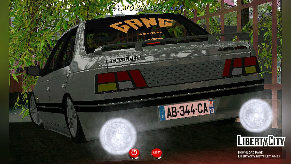 بيجو 405 Mi16 / GTA سان أندرياس (iOS، أندرويد)