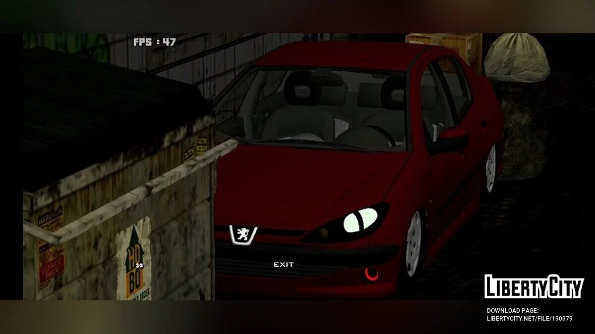 Peugeot 206sd / GTA San Andreas (iOS, Android)