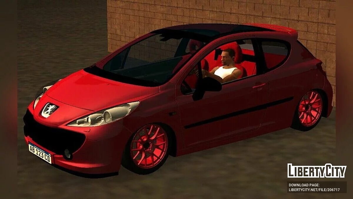 Peugeot 207 RC Argentina (тільки DFF) / GTA San Andreas (iOS, Android)