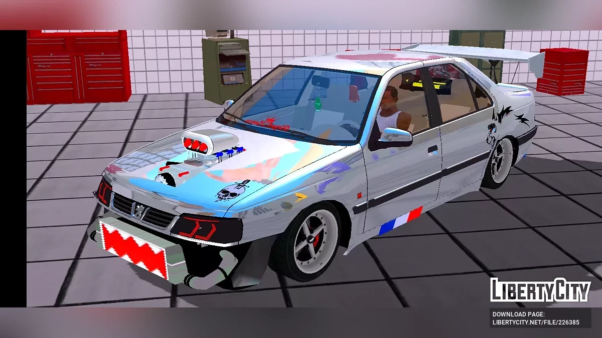بيجو 405 SLX (تعديل كامل) / GTA سان أندرياس (iOS، أندرويد)