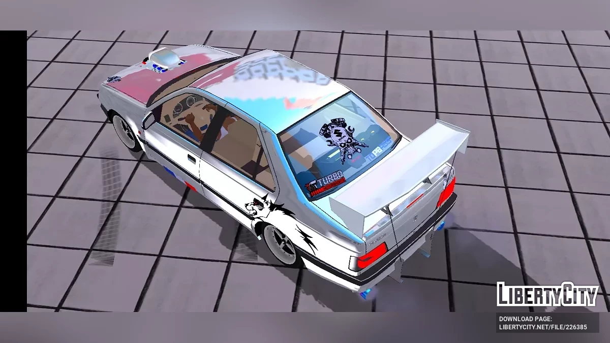 بيجو 405 SLX (تعديل كامل) / GTA سان أندرياس (iOS، أندرويد)