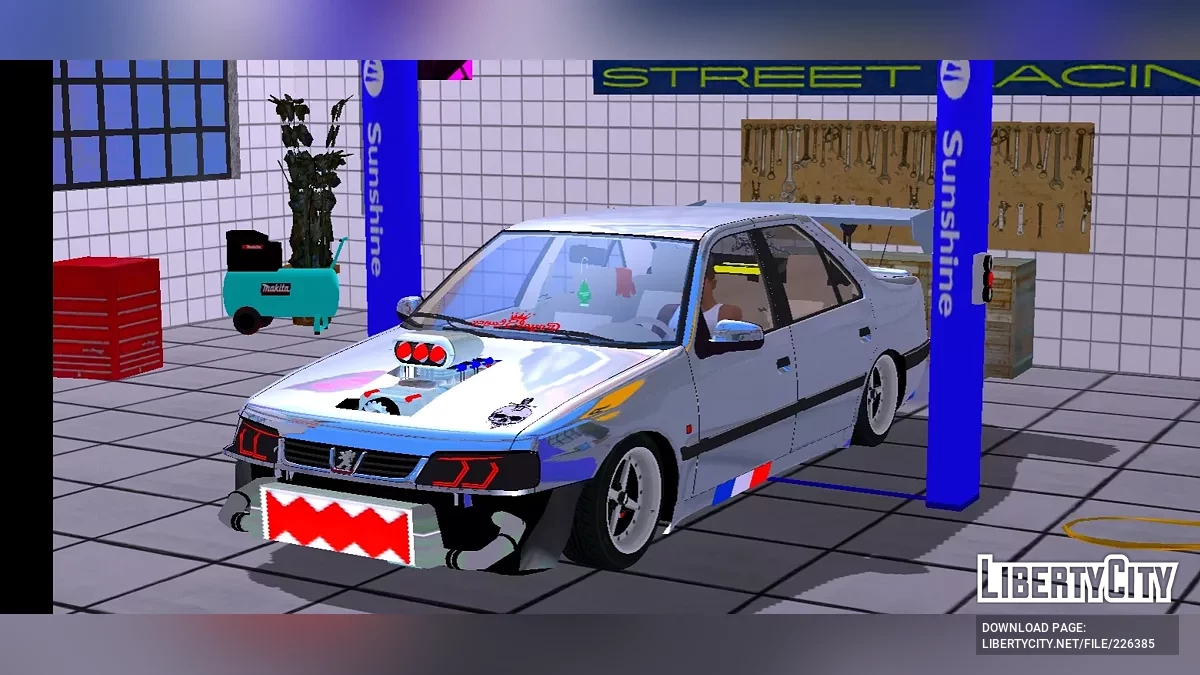 بيجو 405 SLX (تعديل كامل) / GTA سان أندرياس (iOS، أندرويد)