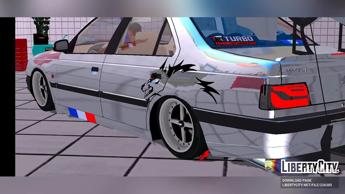 بيجو 405 SLX (تعديل كامل) / GTA سان أندرياس (iOS، أندرويد)