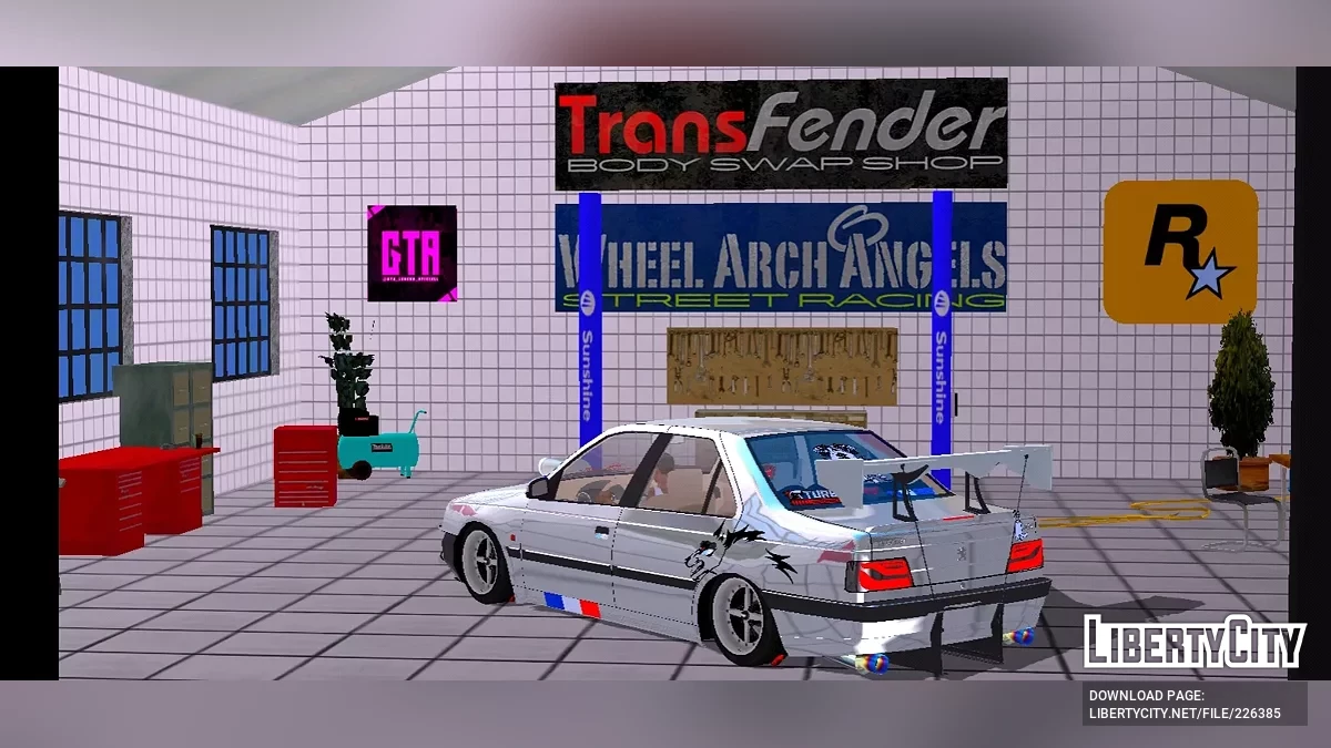 بيجو 405 SLX (تعديل كامل) / GTA سان أندرياس (iOS، أندرويد)