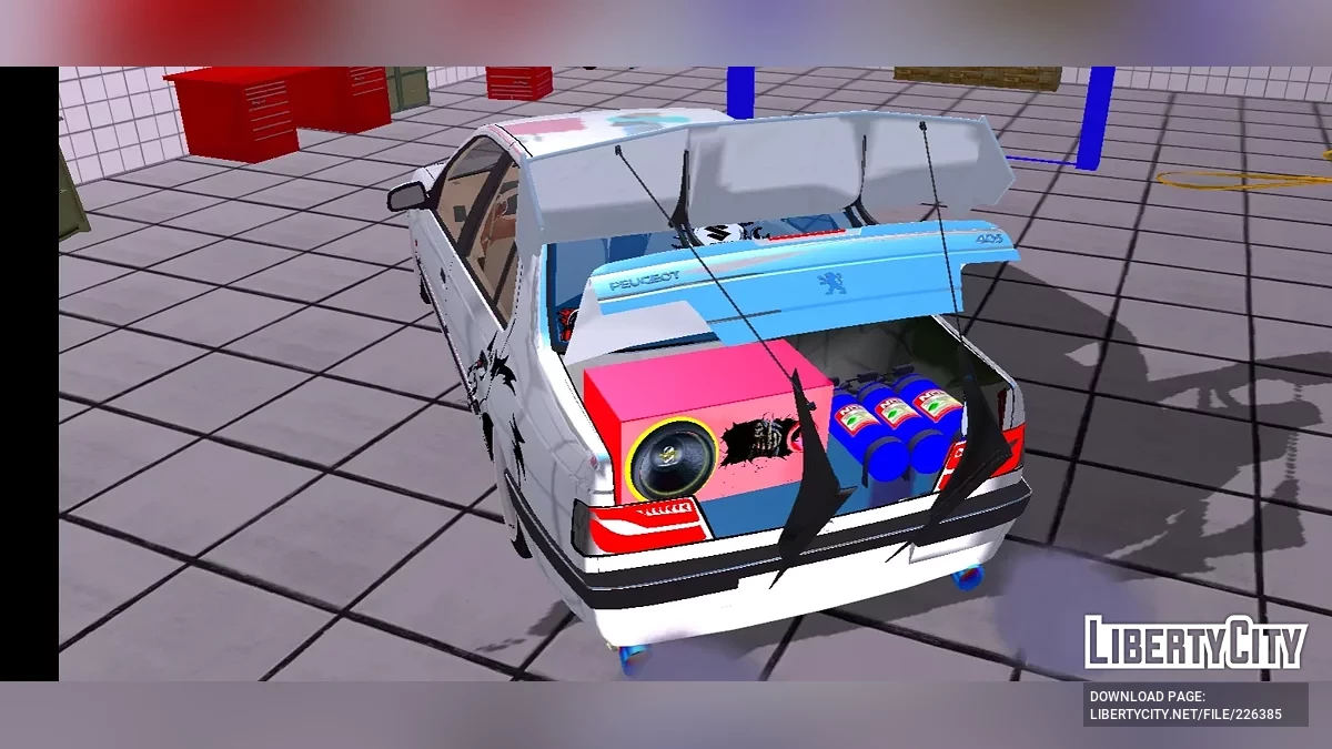 بيجو 405 SLX (تعديل كامل) / GTA سان أندرياس (iOS، أندرويد)