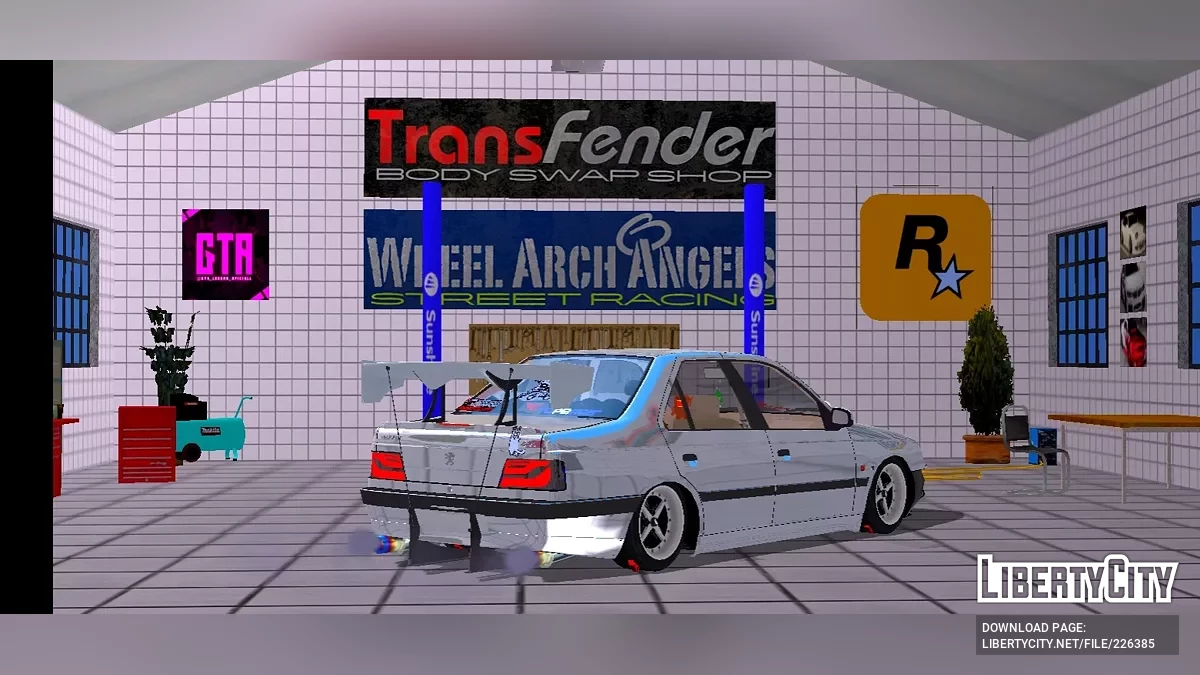 بيجو 405 SLX (تعديل كامل) / GTA سان أندرياس (iOS، أندرويد)