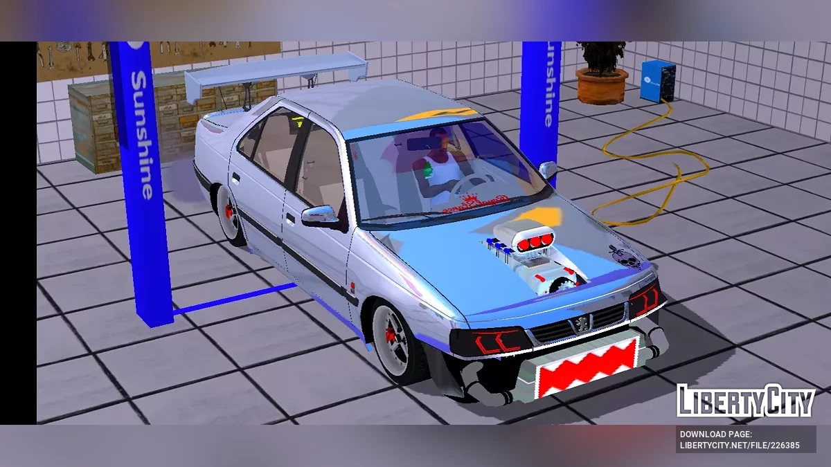 بيجو 405 SLX (تعديل كامل) / GTA سان أندرياس (iOS، أندرويد)