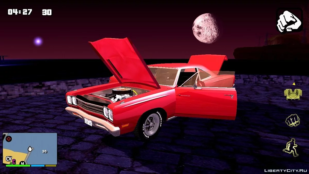 Playmouth Roadrunner von 1966 / GTA San Andreas (iOS, Android)
