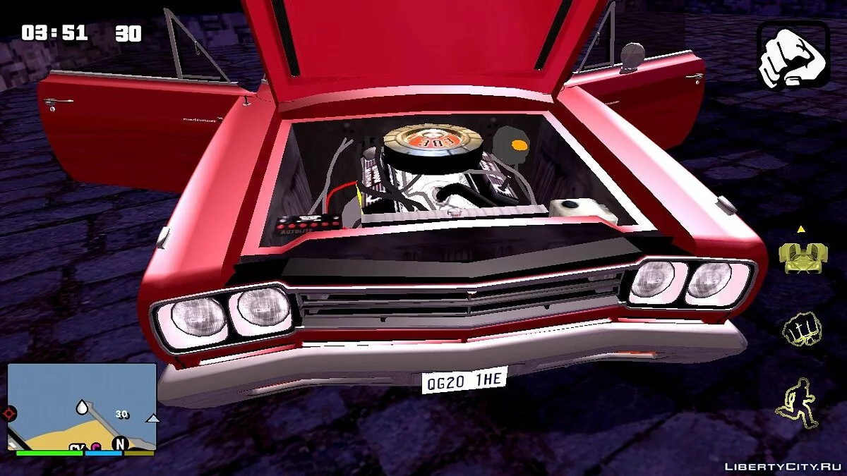 Playmouth Roadrunner von 1966 / GTA San Andreas (iOS, Android)