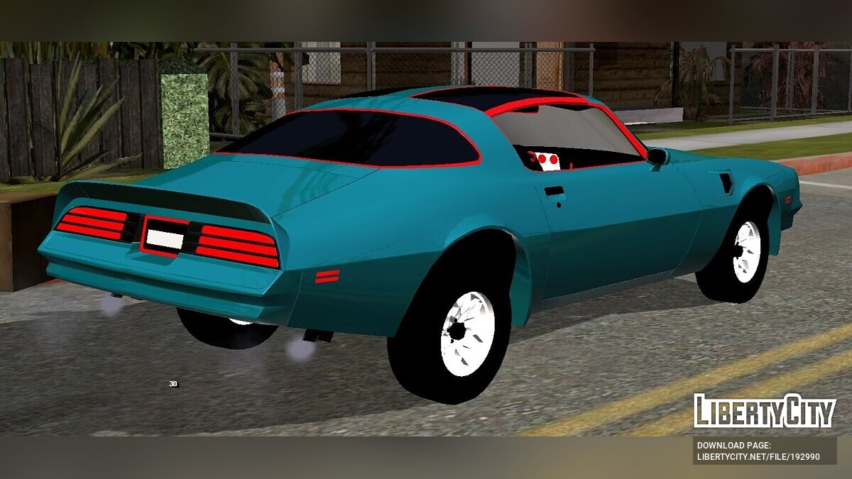 Скачать Pontiac Trans Am (только DFF) для GTA San Andreas (iOS, Android)