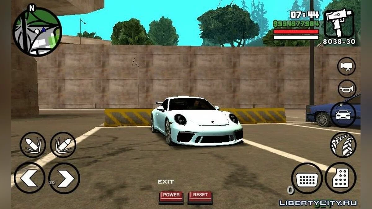 بورشه 911 جي تي 2 (ملف DFF فقط) / GTA سان أندرياس (iOS، أندرويد)