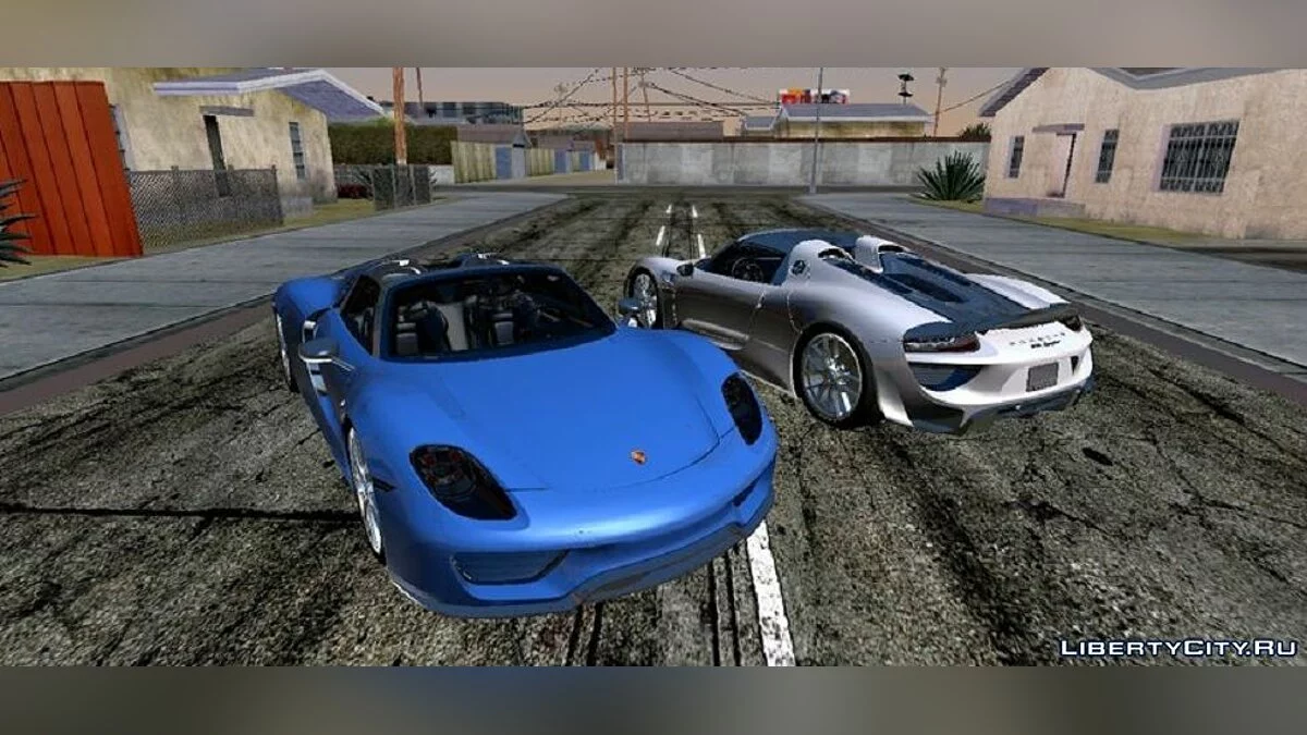 بورش 918 سبايدر حزمة وايساخ / GTA سان أندرياس (iOS، أندرويد)