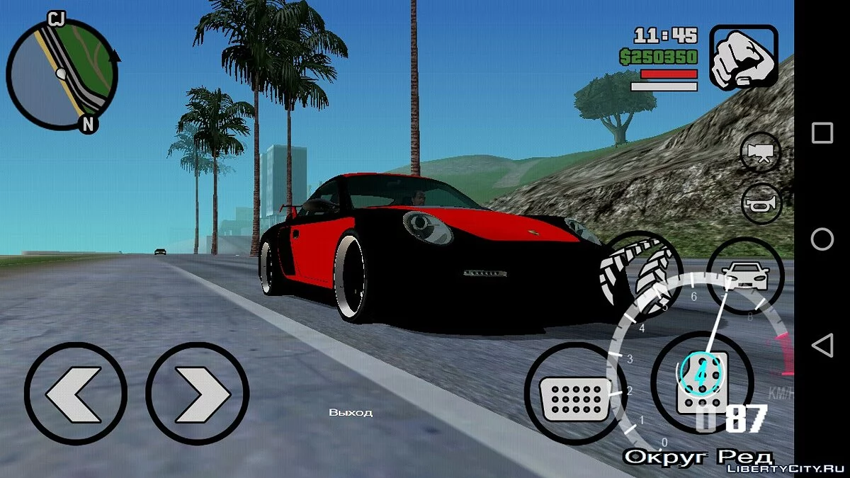 Porsche 911 GT2 from NFS: Undercover / GTA San Andreas (iOS, Android)