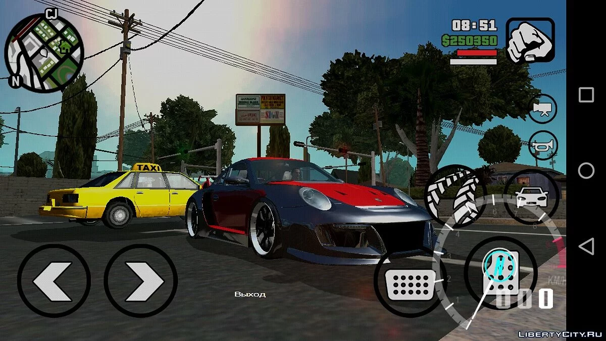 Porsche 911 GT2 from NFS: Undercover / GTA San Andreas (iOS, Android)