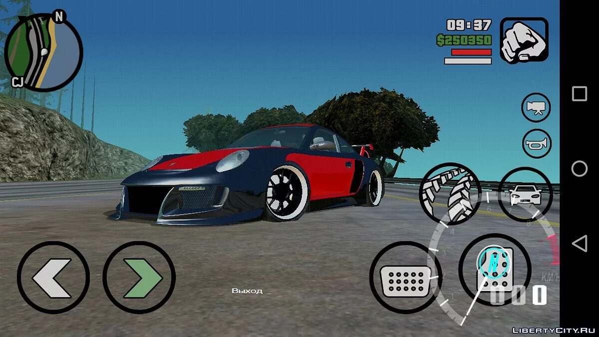 Porsche 911 GT2 from NFS: Undercover / GTA San Andreas (iOS, Android)