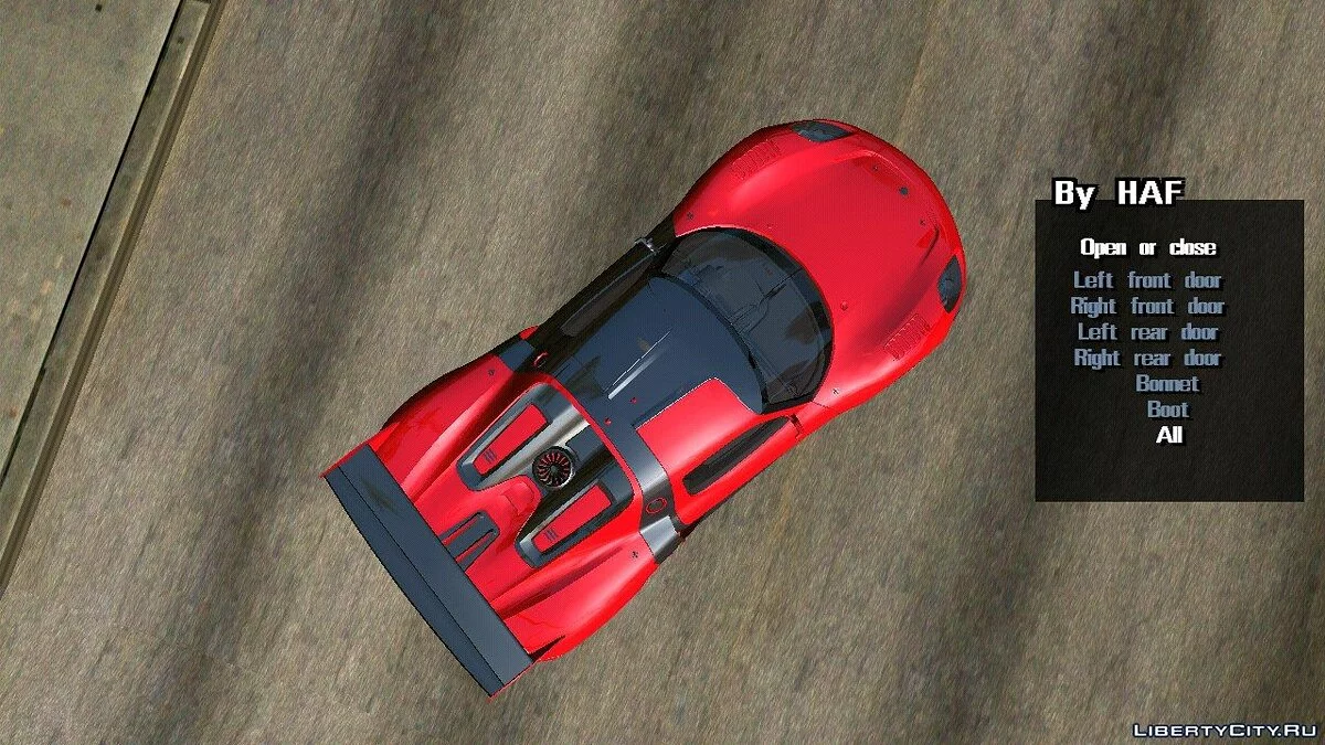 Porsche 918 RSR 2010 (hanya DFF) / GTA San Andreas (iOS, Android)