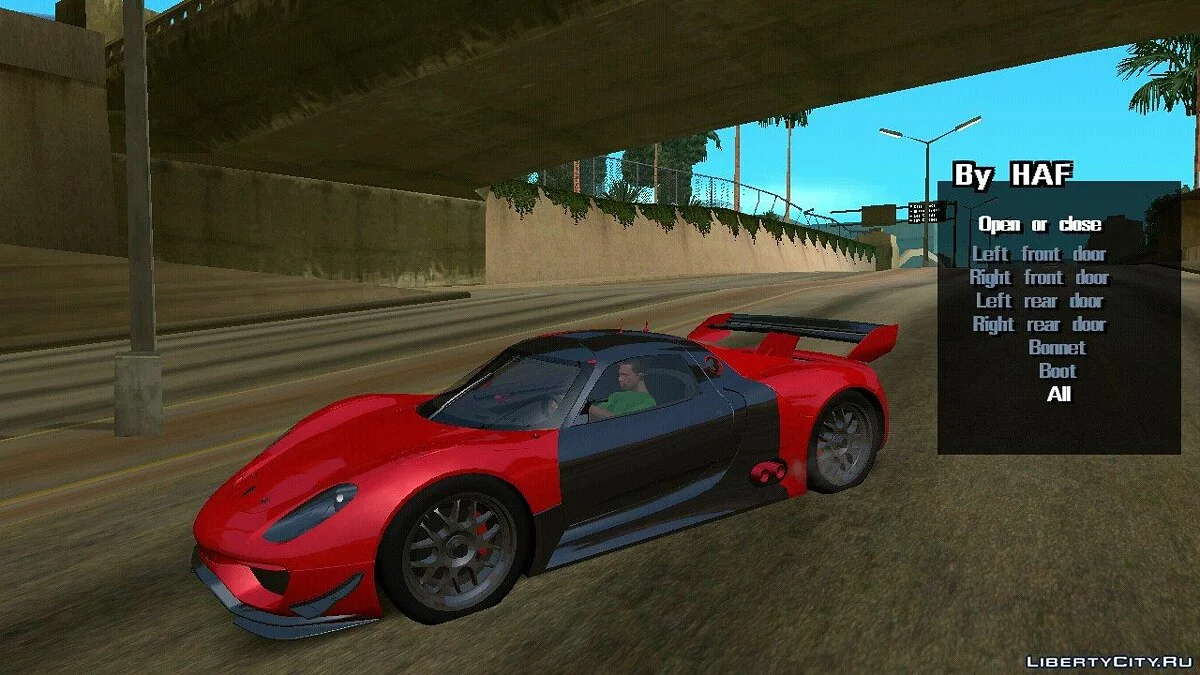 Porsche 918 RSR 2010 (hanya DFF) / GTA San Andreas (iOS, Android)