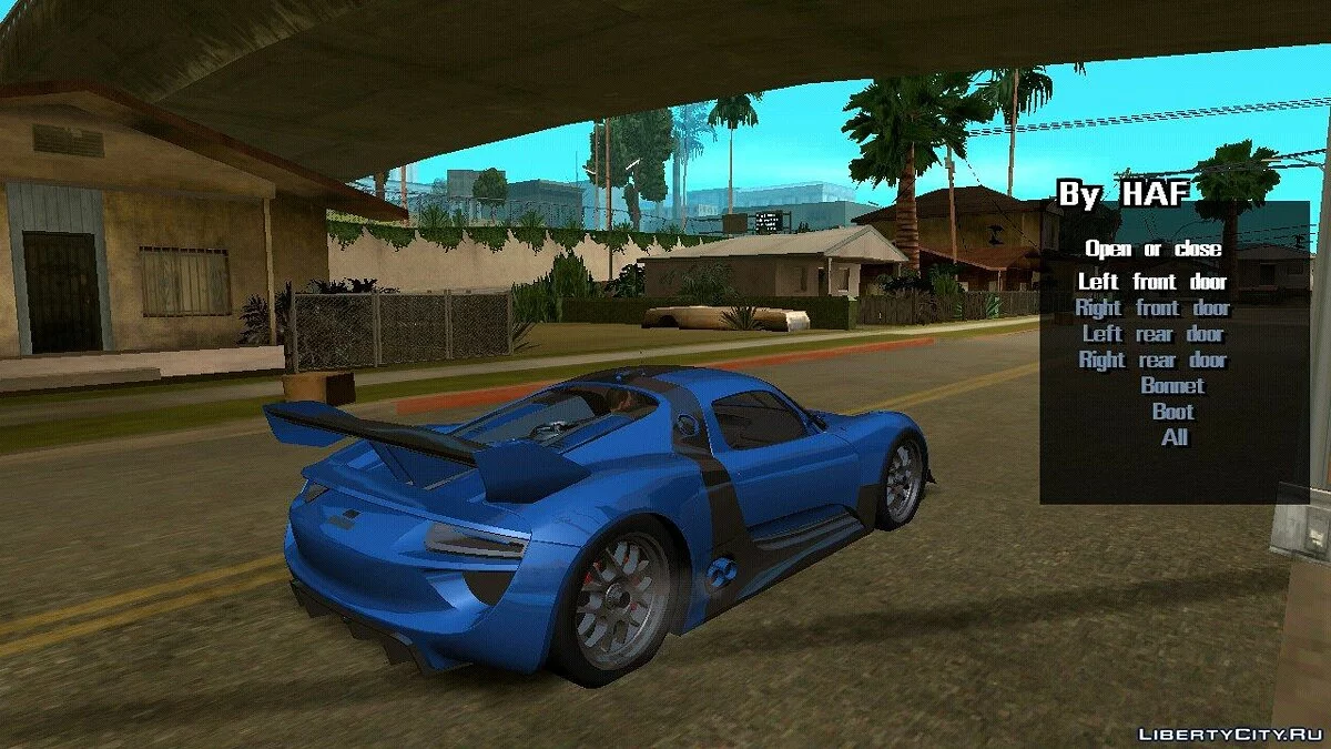 Porsche 918 RSR 2010 (hanya DFF) / GTA San Andreas (iOS, Android)