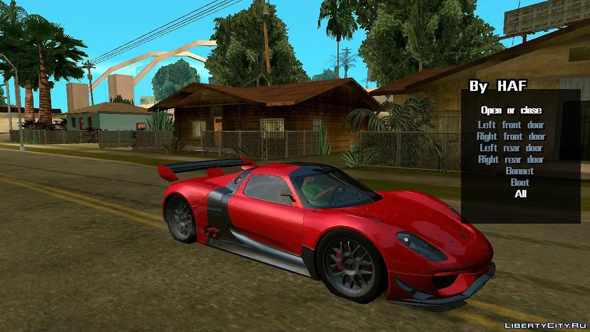 Porsche 918 RSR 2010 (hanya DFF) / GTA San Andreas (iOS, Android)