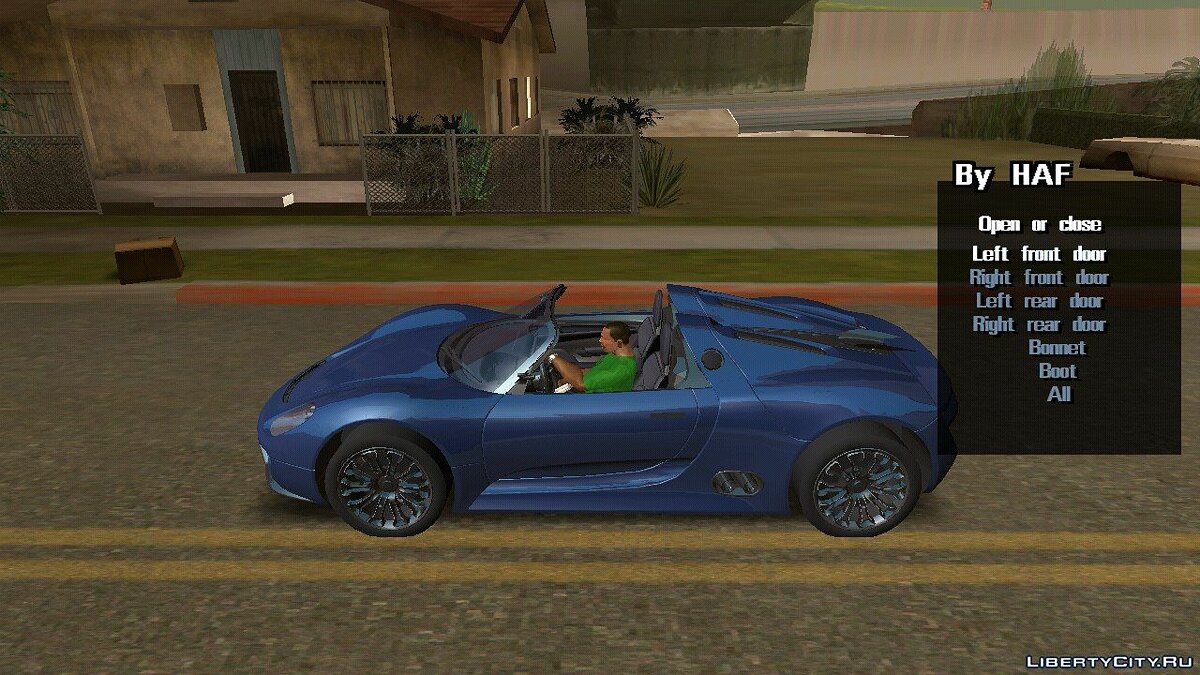 Download Porsche 918 Spyder (DFF only) for GTA San Andreas (iOS 